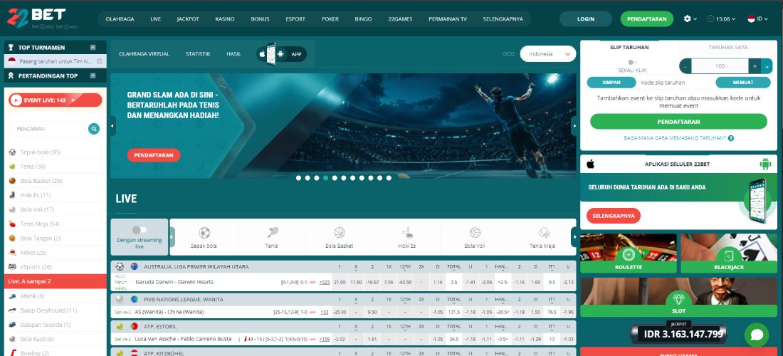 22Bet Indonesia